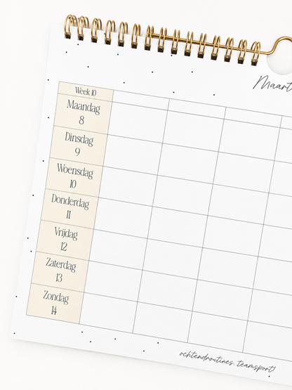 PRE ORDER // Familieplanner 2027 | Gouden Hartjes