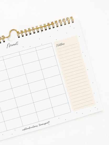PRE ORDER // Familieplanner 2027 | Gouden Hartjes