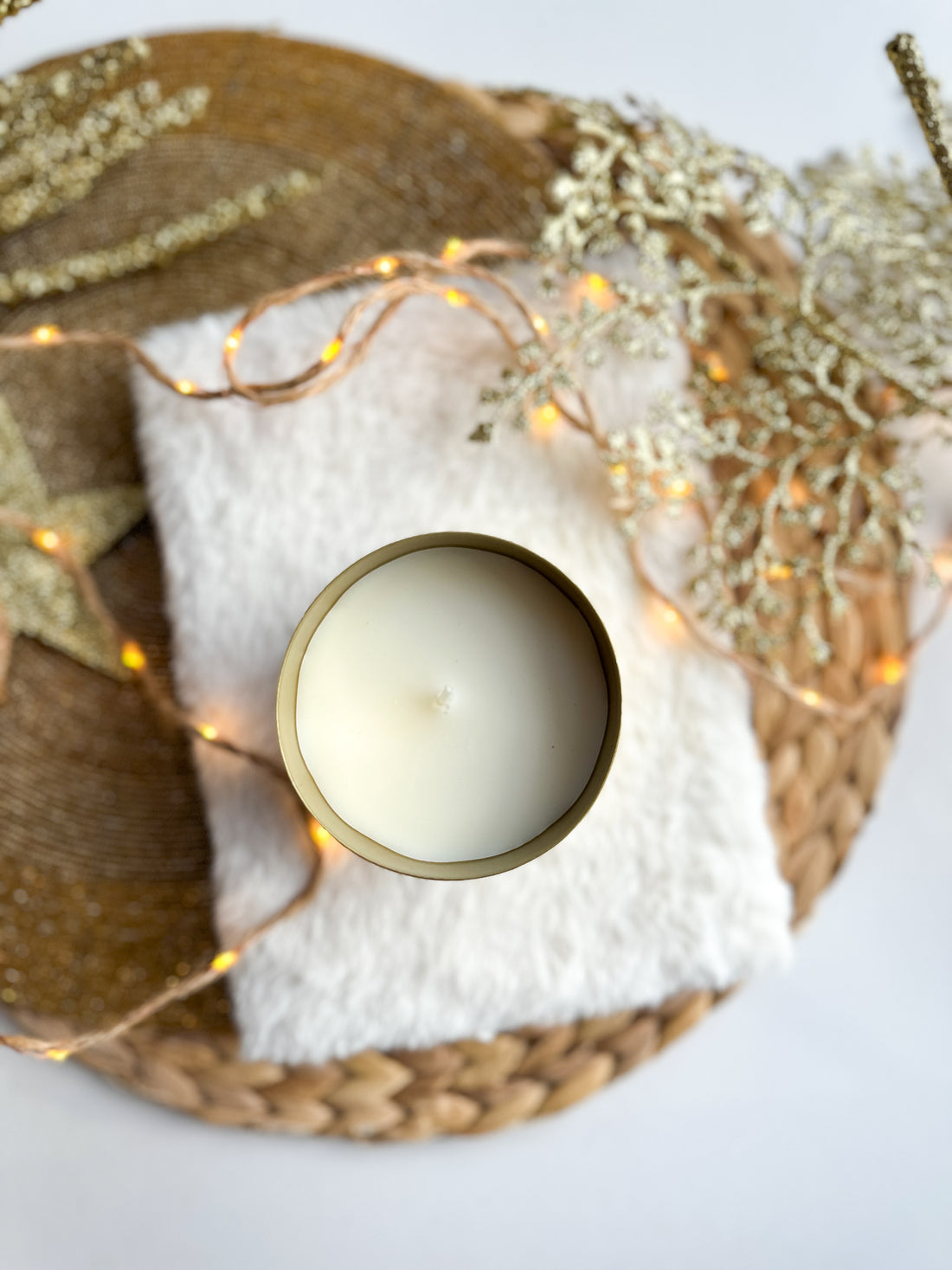 Scented candle | Gold metal | Cinnamon LIMITED EDITION