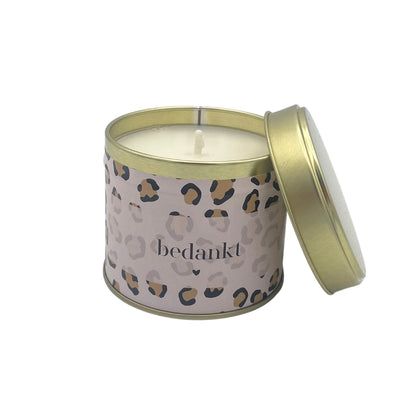 Geurkaars in blik | Pink Leopard | Bedankt