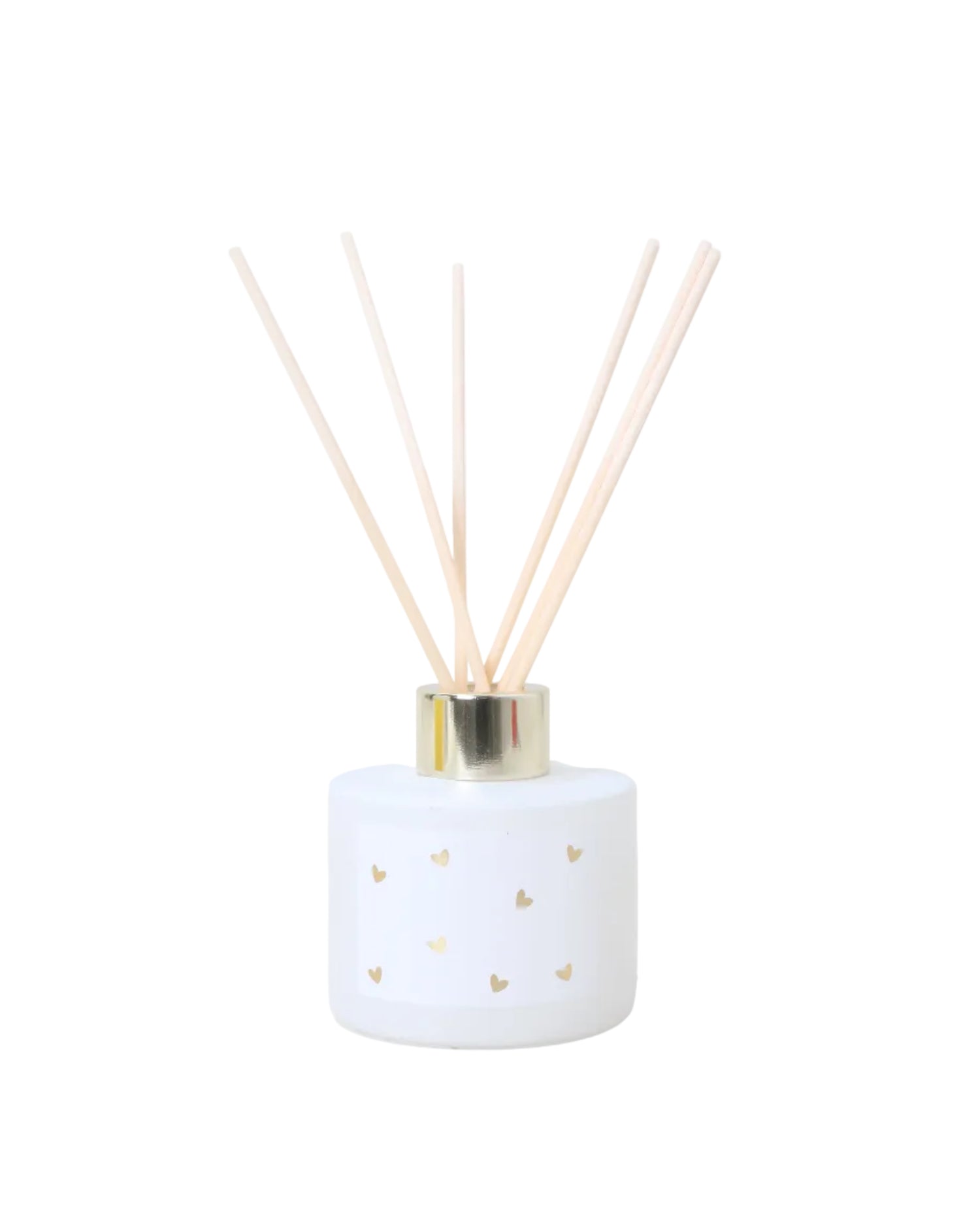 Geurstokjes Perzik - Wit Goud Hartjes - Luchtverfrisser - Stationery &amp; Gift
