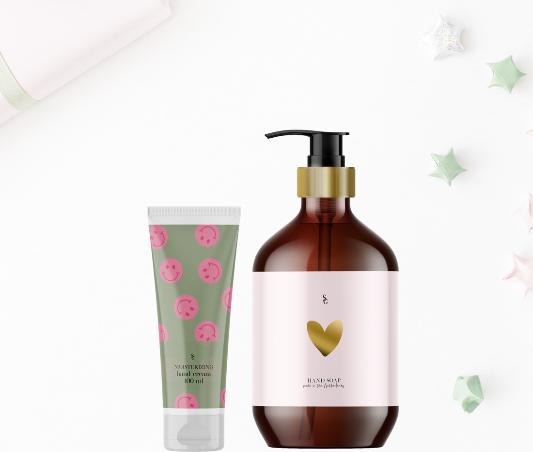 Gift set | Hand Soap &amp;amp; Hand Lotion | HAPPY Pink