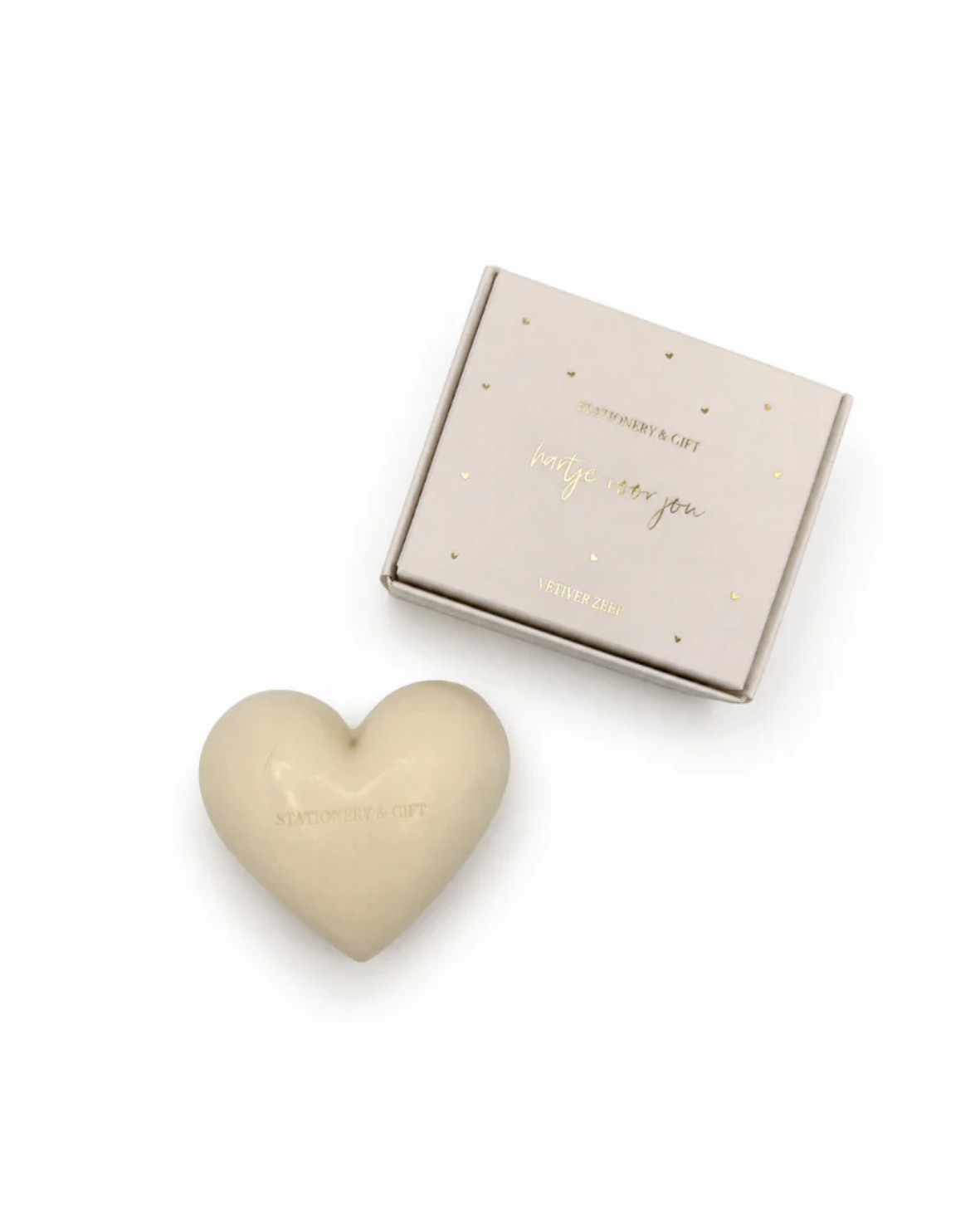 Hand zeep - Hartje - Vetiver zeepje - Stationery &amp; Gift