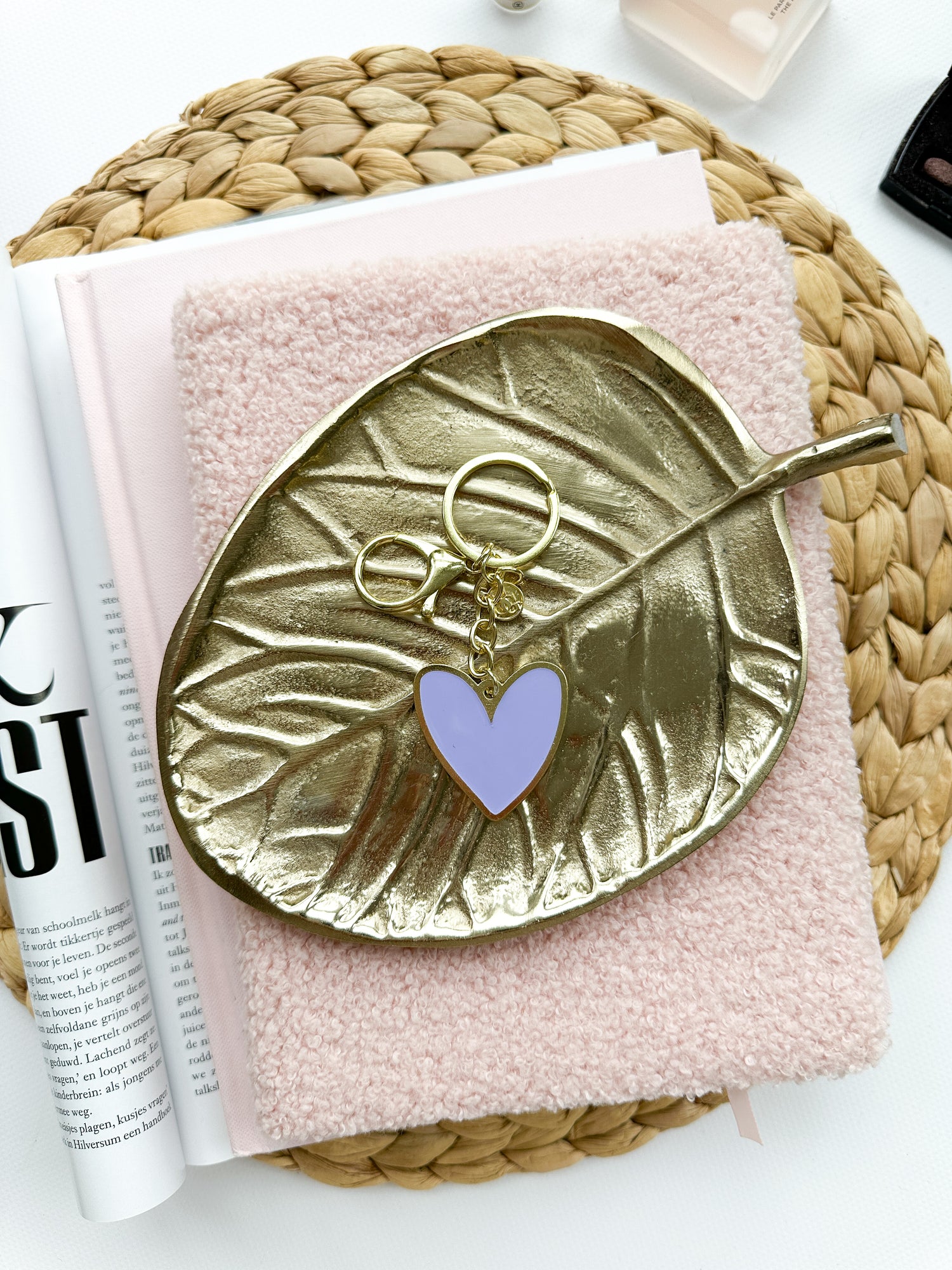 Keychain | A heart of gold | Lilac