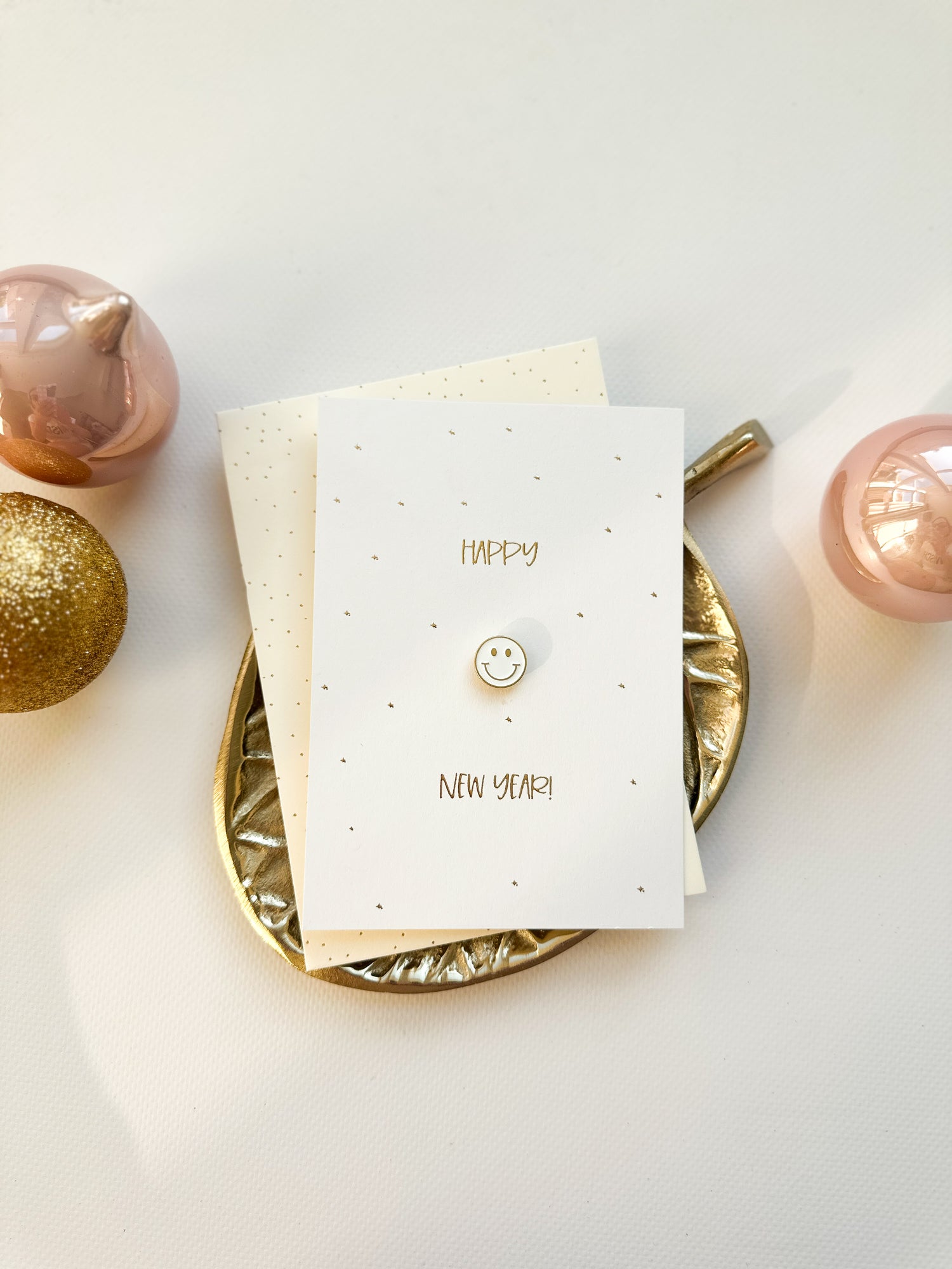 Kerstkaart met Pin | Happy New year!