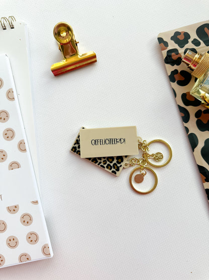 Sleutelhanger Leopard | Gefeliciteerd!