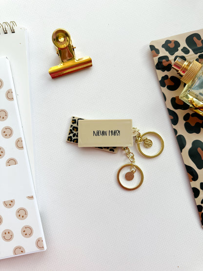 Sleutelhanger Leopard | Nieuw huis!