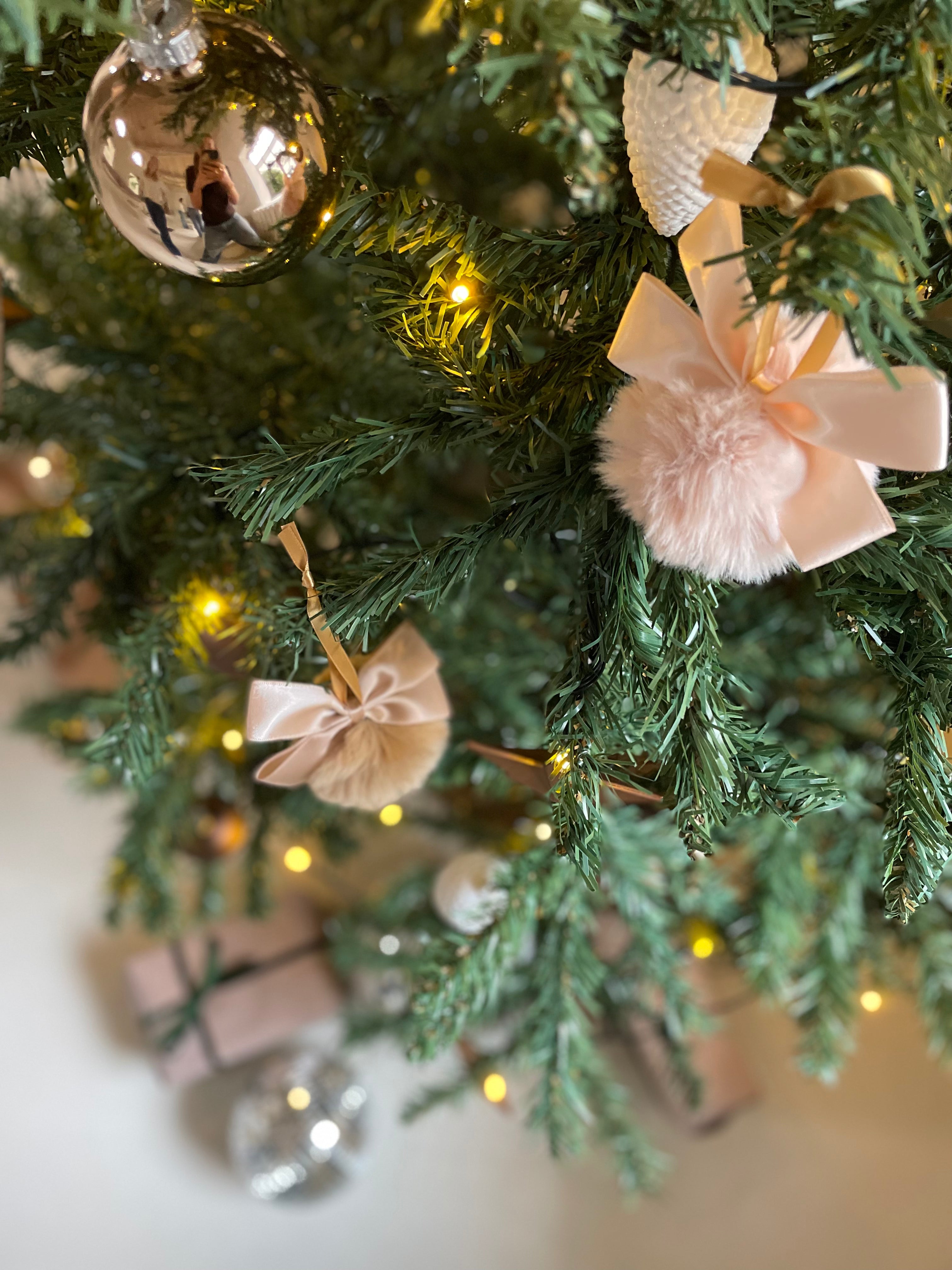 Fluffy Kerstbal | Beige
