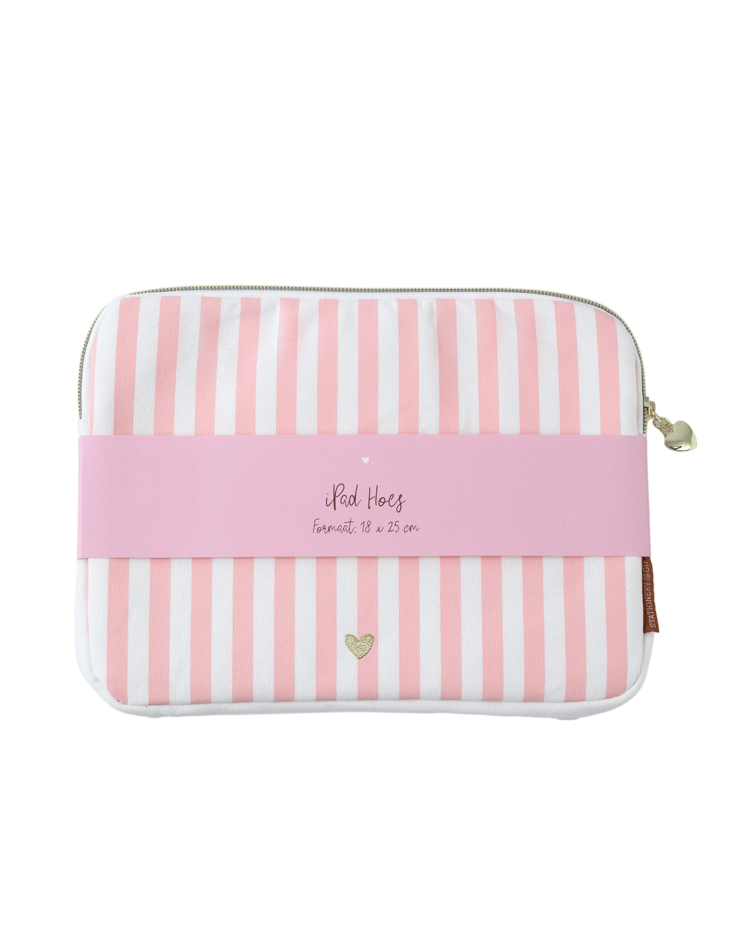 Ipad Hoes Pink Stripe - Tablethoes roze streep - Stationery &amp; GIft
