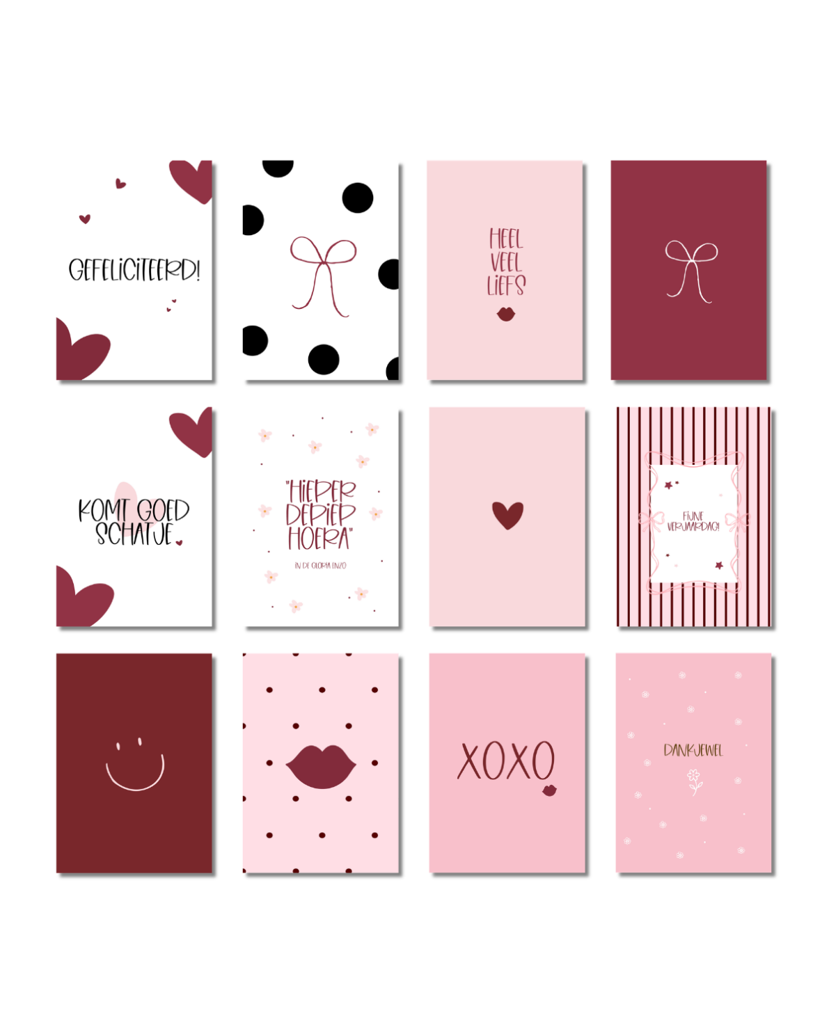 Kaartenset - Set Kaarten - Stationery &amp; Gift 