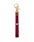 Keycord Burgundy Paars Hartje Hart - Stationery & Gift sleutelhanger 