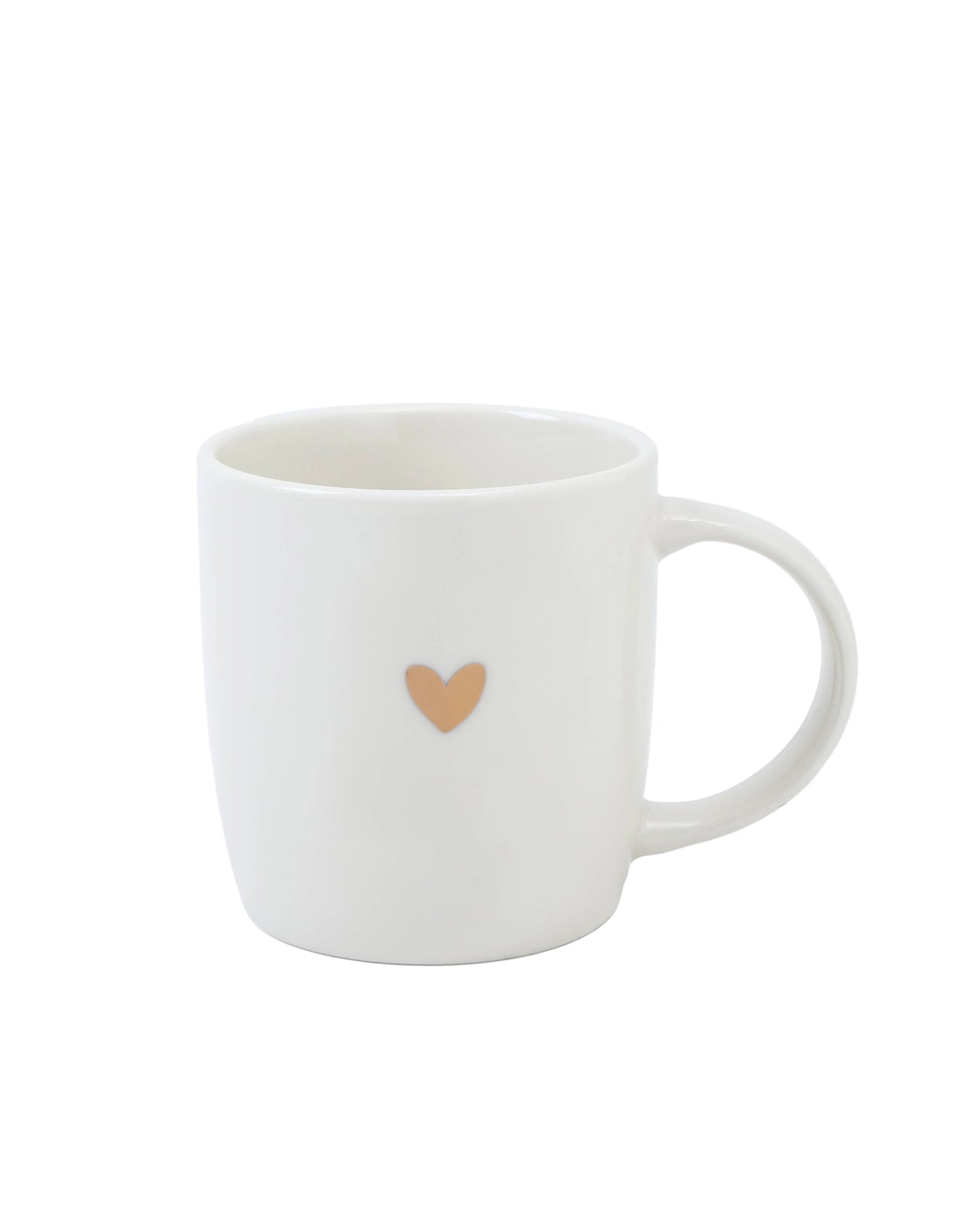 Mok wit hartje goudfolie - Stationery &amp; Gift