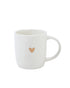 Mok wit hartje goudfolie - Stationery & Gift
