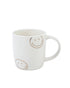 Mok wit met goudfolie smiley - stationery & Gift