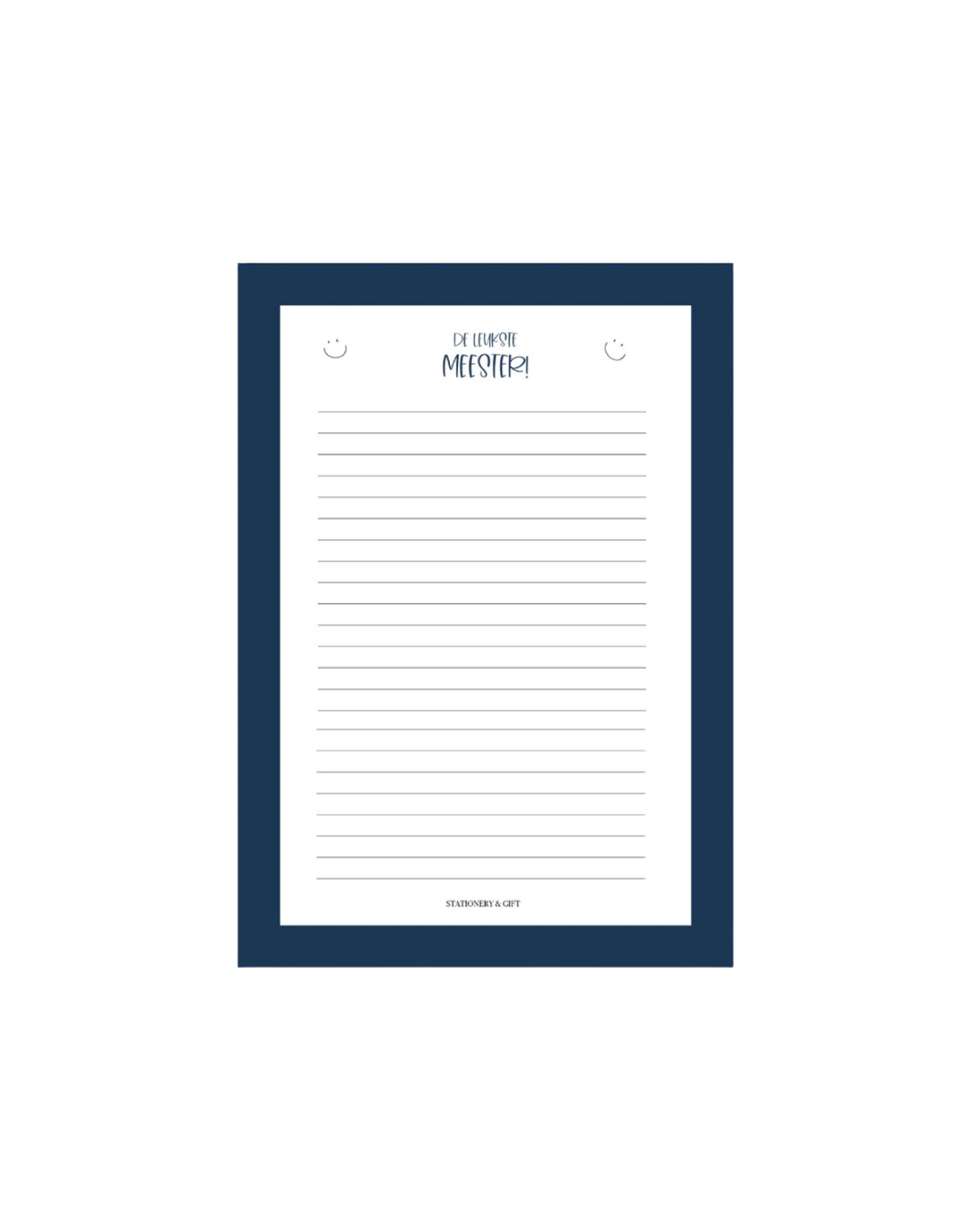 Notitieblok Notitie voor de leukste meester Stationery &amp; Gift 