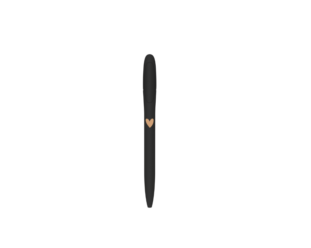Pen | Black with a heart