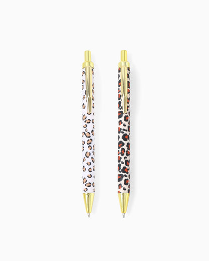 Pen - Pennen set Luipaard print - Stationery &amp; Gift