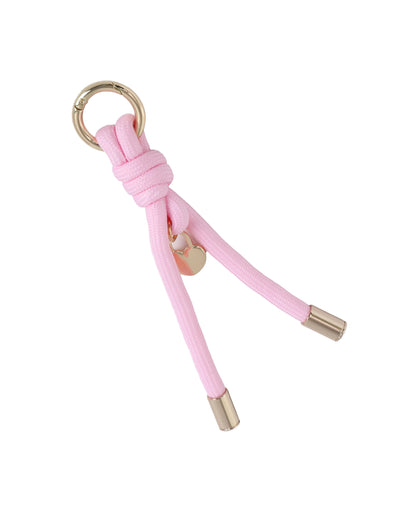 Sleutelhanger bagcharm koordje roze - goud hartje - Stationery &amp; Gift