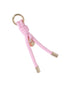 Sleutelhanger bagcharm koordje roze - goud hartje - Stationery & Gift