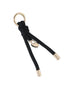 Sleutelhanger bagcharm zwart hartje - stationery & Gift