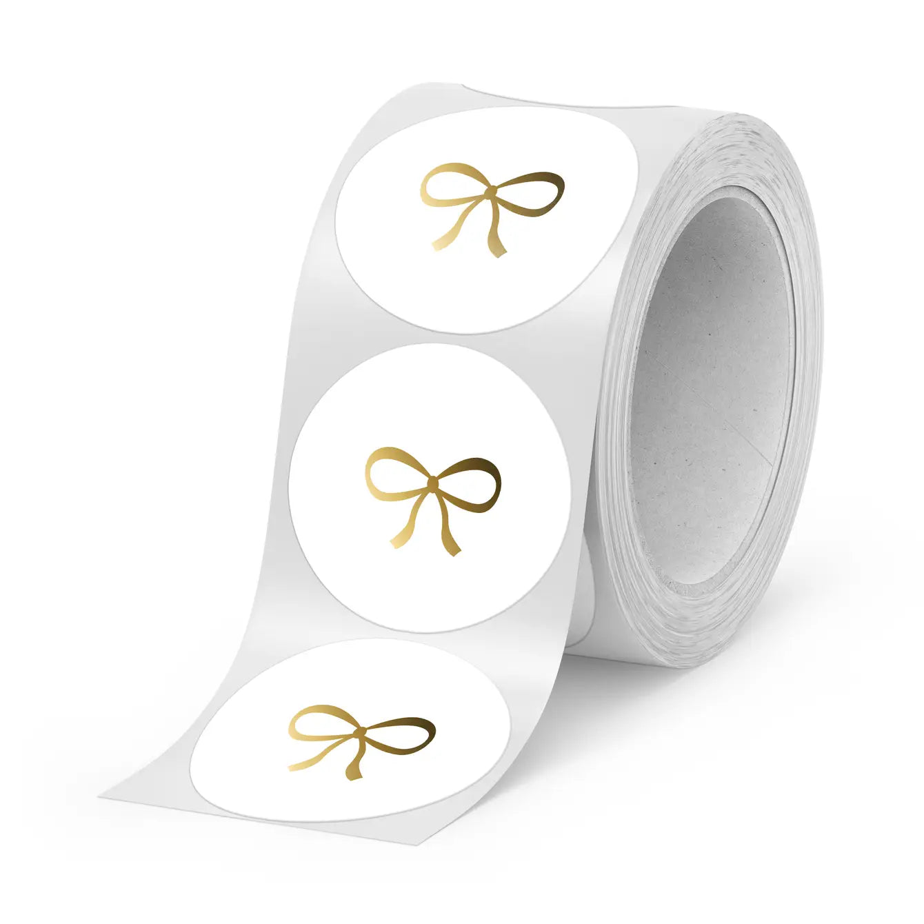 Sluitzegel Sticker Doos Wit Gouden Strik - Stationery &amp; Gift