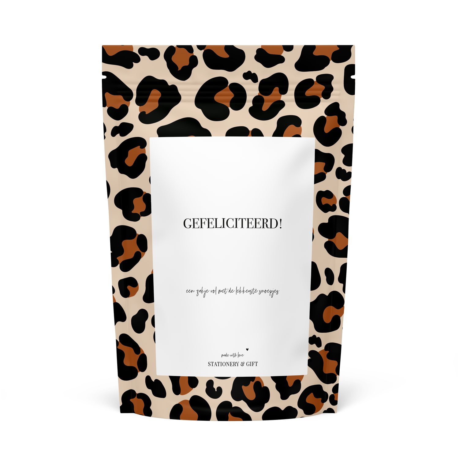 Snoepzak Leopard | Gefeliciteerd!