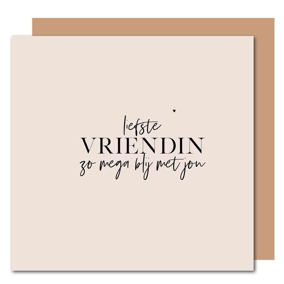 Dubbele kaart met envelop | Liefste Vriendin