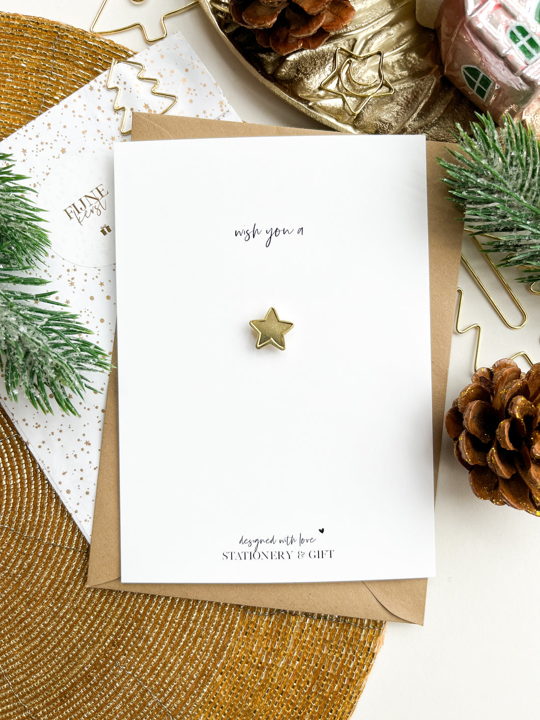 PIN | Wish you a star | With a star pin (including envelope)