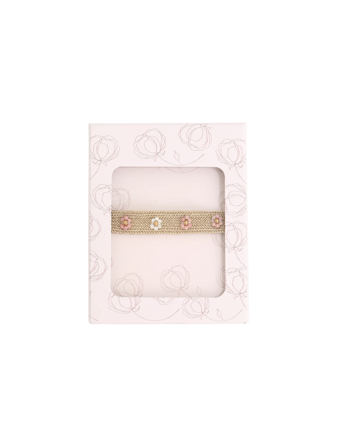 kralen armband bloem bloemetjes roze - Stationery &amp; Gift 