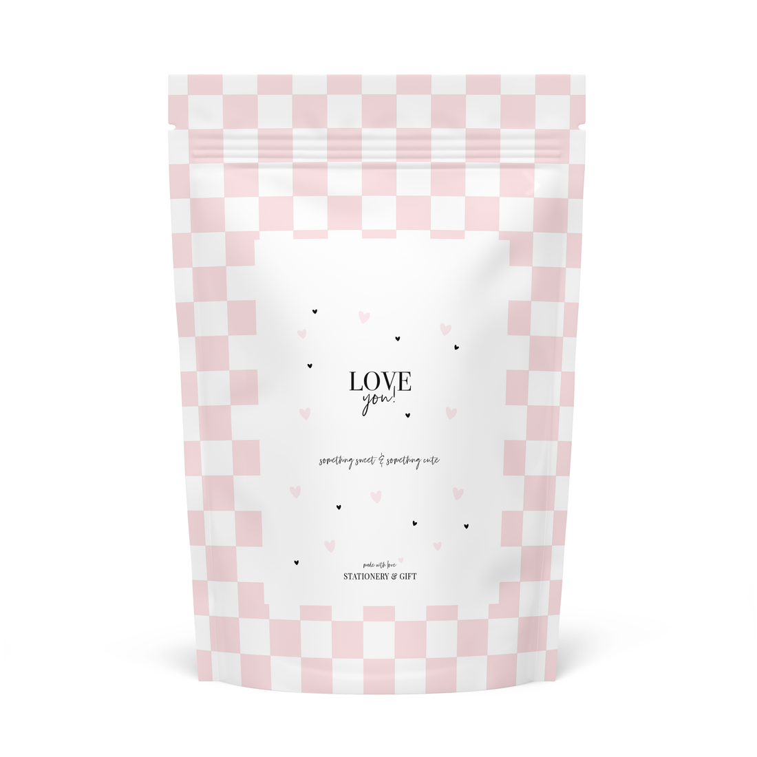Candy bag Pink Checkers | Love you!
