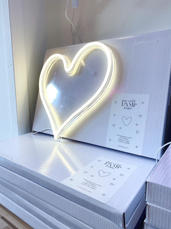 Sfeerlamp Heart | Warm Wit | LED Neon