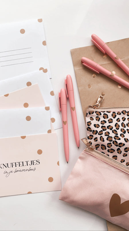 Pen | Roze met een hartje