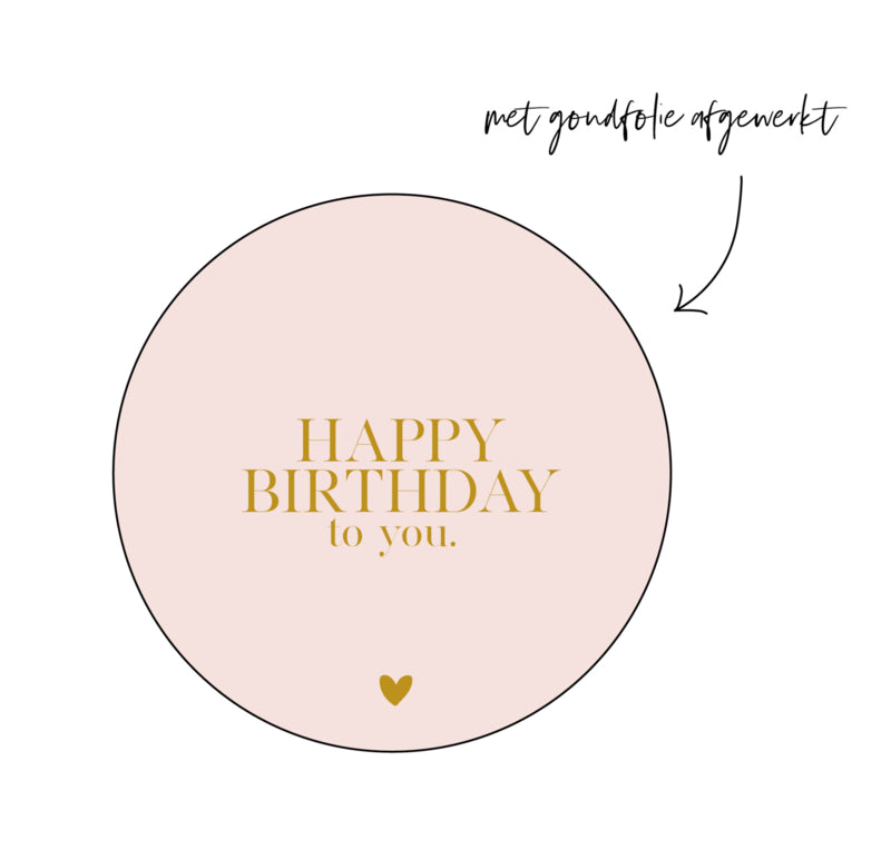 Stickers | Per 10 pieces | Happy Birthday to you
