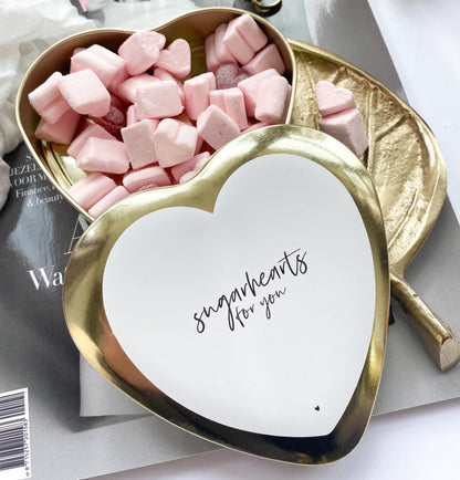 Gouden Hart | Sugarhearts for you! | Wit