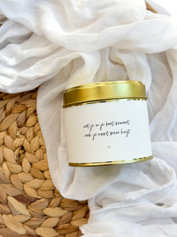 Scented candle | You will never lose what you keep in your heart