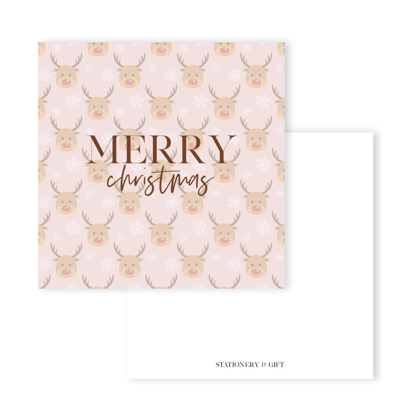 Merry Christmas | Square card (15 x 15 cm) with envelope