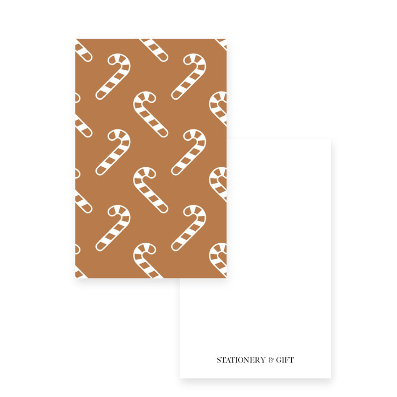 Mini card | Candy Cane Brown Sugar