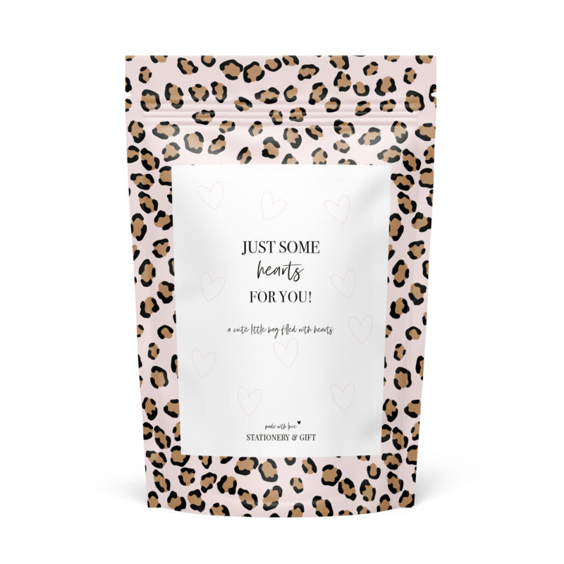 Candy bag | Just some hearts for you! | Pink Leopard