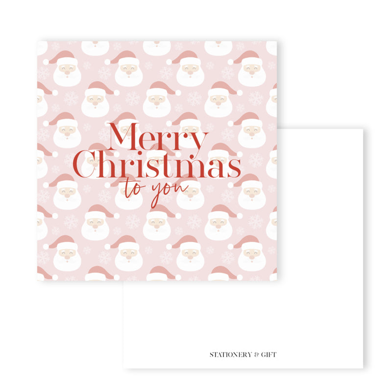 Merry Christmas To You | Vierkante kaart ( 15 x 15 cm ) met Envelop