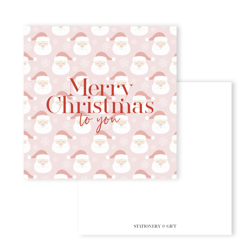 Merry Christmas To You | Square card (15 x 15 cm) with envelope