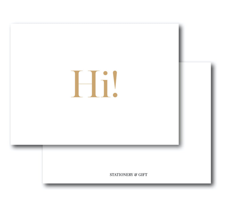 Mini Card | Hi!