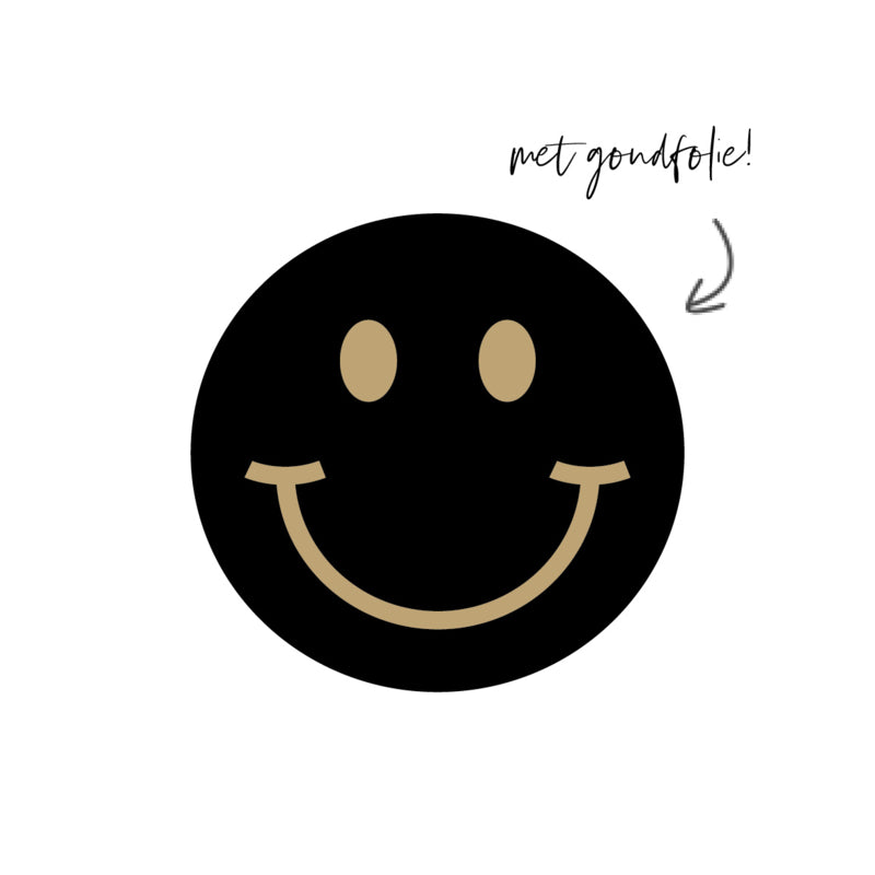 Stickers | Per 10 stuks | Smile Zwart