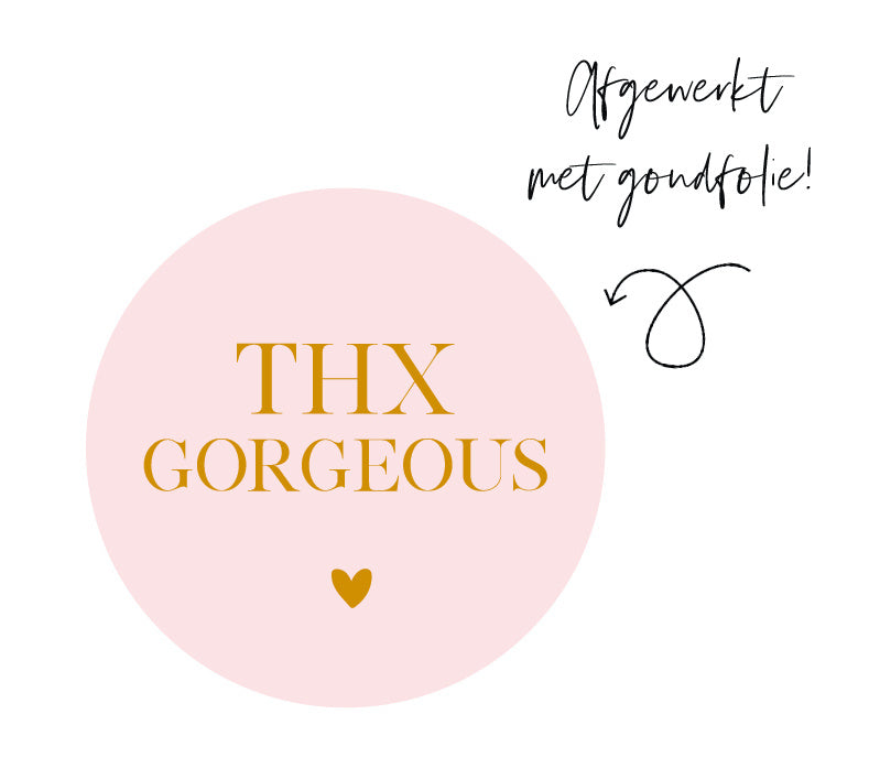 Stickers | Per 10 stuks | THX Gorgeous Roze