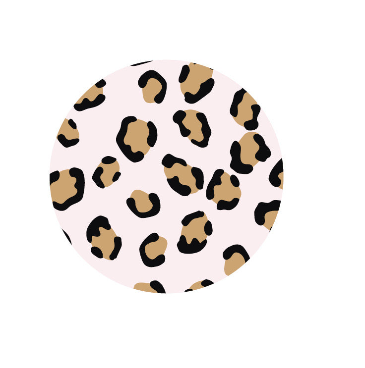 BOX || Stickers | 500 pieces | Pink Leopard with gold foil