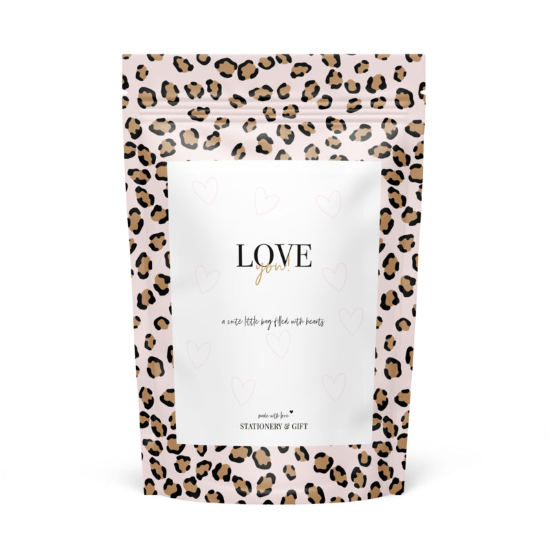 Candy bag | Love you! | Pink Leopard